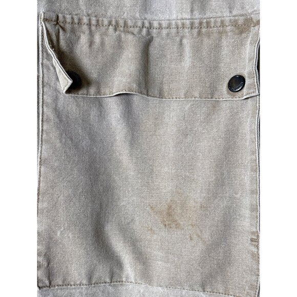 The Australian Outback Collection Duster Long Coat Khaki Washed Snap Size Medium - Picture 4 of 16